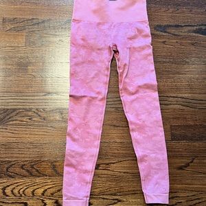 Gymshark pink camo leggings size xs